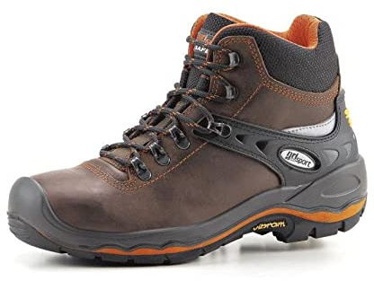 Grisport Scarpe Antinfortunistiche Uomo Scarponi Camminata Escursionismo Stivali Pelle Lontra Dakar Trekking Montagna Impermeabili 72003LD42 (Marrone, 45)