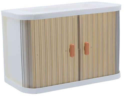 HoveeLuty Armoire de poupée 2 Portes en Plastique avec cintres et Tringle, Rangement pour vêtements de poupée, 27 x 18 x 16 cm