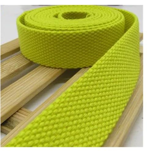 WEOKDFHA sadelgjord 38 mm 5 meter kanvas sadelgjord bältesväska bomull nylon gör-det-själv ryggsäck rem sömnad hundtillbehör (gyllene)