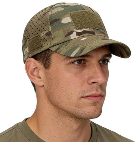 CLeemuziN Men Camo Baseball Cap Women Patriotic Tactical Training Cap Army Hunting Hat for Military Hiking Fishing Sports
