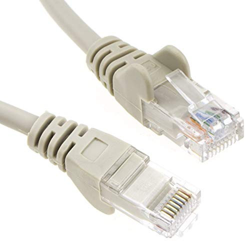 kenable Grey Network Ethernet RJ45 Cat5E-CCA UTP PATCH 26AWG Cable Lead 3m [3 metres]