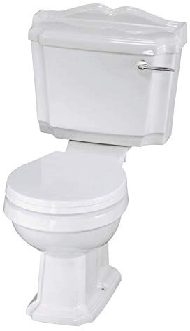 Traditional Toilet Pan and Cistern with Seat Soft Slow Close Design for Bathroom