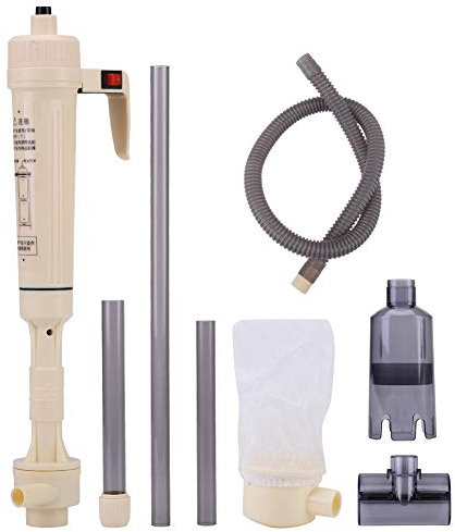Garosa Aquarium Kiesreiniger Kit, Aquarium Kies Staubsauger, Einstellbare Batteriebetriebene Siphon Sand Kies Waschwerkzeug Pumpenfilter für Aquarium Aquarium