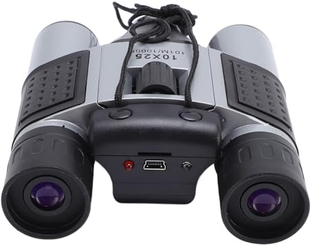 10x25 Kikare Kamera för Vuxna, 10x Kikare med Kamera, Videofotoinspelare med 32 GB Lagringskort för Fågelskådning på Jakt Resekonserter