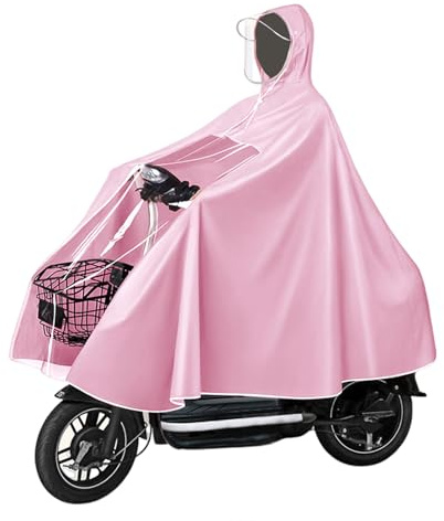 Fayemint Poncho Lluvia Bicicleta, Capa Lluvia Bicicleta, Poncho Bici, Capa de Lluvia de Cuerpo Entero Plegable, Reutilizable y Larga
