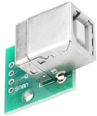 KIMISS Carte Adaptateur USB Type B Femelle vers DIP – 10 Pièces 4 Broches 2,54 Mm – Idéal pour les Projets de Bricolage et l'utilisation de l'alimentation électrique