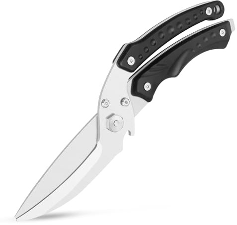 Tazoueoo Tijeras para Aves de Uso Pesado 10.5, Tijeras de Acero Inoxidable para Huesos de Pollo 309g, Tijeras de Cocina Profesionales Desmontables con Bloqueo de Seguridad y Mango Ergonómico