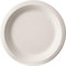 PAPSTAR 500 Teller, Zuckerrohr Pure ungeteilt Ø 23cm 2cm Weiss