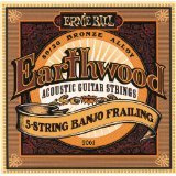 Ernie Ball 2061 Earthwood 5 string banjo frailing strings 10-24 twinpack