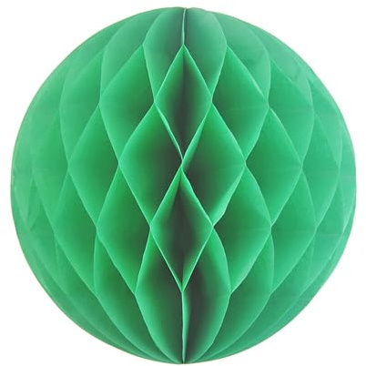 Creativery 10 våffelbollar 15 cm set // vågor boll hänge dekor ballonger lykta wabenball dekoration bollar pons papper party bröllop Grün 580