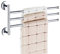 PHOEWON Drehung Handtuchhalter mit 3 Schwing Armen 180°Edelstahl Handtuchstangen bad Handtuchhaken Chrom, Schwenkbar
