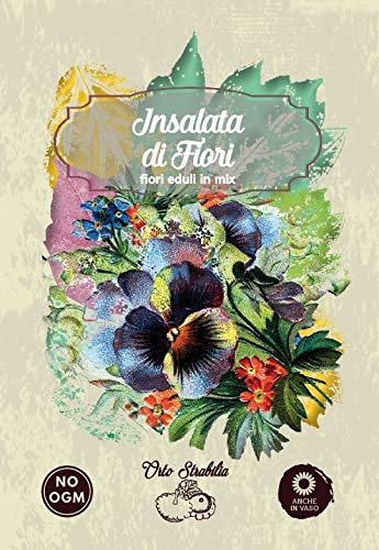 Insalata di fiori,fiori eduli in mix,gr 2.5,semi rari,semi strani, orto strabilia