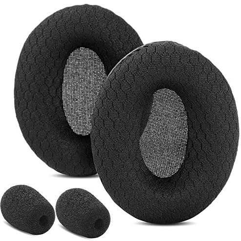 TaiZiChangQin PC8.2 Chat Ersatz-Ohrpolster kompatibel mit Sennheiser PC8.2 Chat PC5.2 Chat PC3.2 Chat PC3.2 Chat Kopfhörer Stoff-Ohrpolster