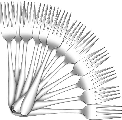 Joyfair Set di 12 forchette in acciaio inox, manico classico