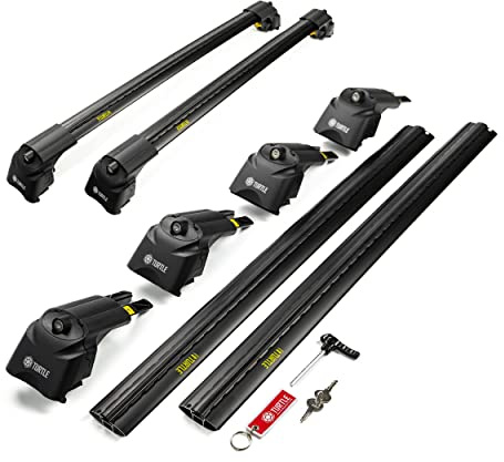 TURTLE AIR2 | Barre Portatutto; Portapacchi; Barre da Tetto | Compatibile con BMW X3 G01, dal 2017; Viene utilizzato per il montaggio di box da tetto, portabiciclette, scale | Alluminio; TÜV
