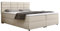 PANDA MÖBEL Reve Boxspringbett 180 x 200 cm Doppelbett mit hochwertiger Bonell-Matratze und Topper, Polsterbett mit Bettkasten, Schlafzimmer, Bequem, Modern, Stilvoll