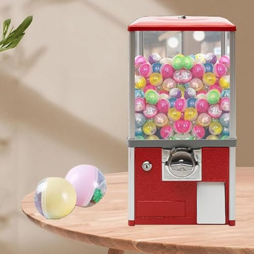 Varuautomat Myntstyrd godisautomat ABS-godisautomat Kommersiell prismaskin för fest Små kapselleksaker Varuautomat,Red