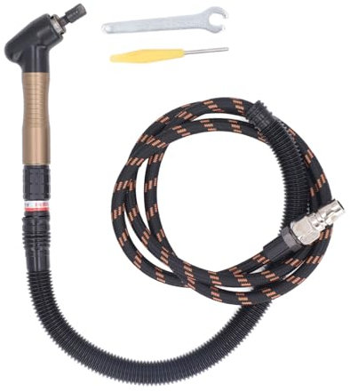 Kit de Micro Amoladora de Aire, Amoladora Neumática de Lápiz de 90 Grados, 23500 RPM, Kit de Herramientas de Pulido de Amoladora Neumática de Micro Aire