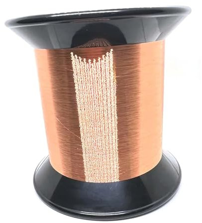 Alambre de cobre de bobina 0.035mm 0.04mm 0.05mm 0.20mm alambre de cobre Alambre magnético Alambre de cobre esmaltado Bobina de alambre de cobre Peso del alambre de bobinado 1000g(Size:0.11mm-11000M,C