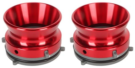 2 Pièces Ouvreur 1/4 Pouces Adaptateurs de Moyeu NAB Chargeur Parfaitement adapté Magnétophone Dispositif de Charge Universel pour Magnétophone Bobine à Bobine (rouge)