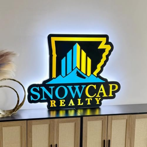 Neonapm Logo neon personalizzato, Piastra Guida Luce, Scritta led Personalizzaile, Insegne luminose personalizzate per le aziende, Decorazione per l'arte da parete, per la casa ecc. (30-150cm)