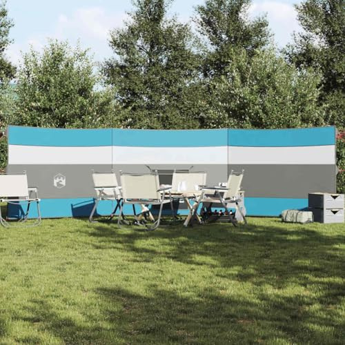 Homgoday Strandvindskydd camping vindjacka för strand, camping och trädgård camping vindjacka vattentät blå 508 x 130 cm