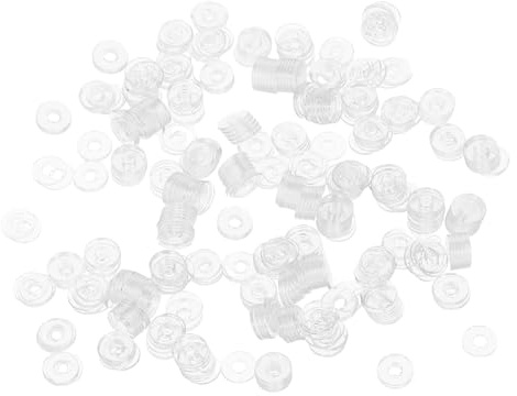 Homoyoyo 500 Pezzi Rondelle Piatte Rotonde in Vinile Per Viti Maniglie Doccia Guarnizioni Sostitutive Resistenti Per Riparazioni Accessorio Ferramenta