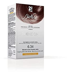 Bionike Shine On - Trattamento Colorante Capelli, Kit Tinta per Cute Sensibile Senza Ammoniaca, Azione Nutriente e Protettiva, Dona un Colore Naturale e Brillante, Copre i Capelli Bianchi