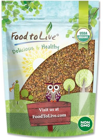 Food to Live Organic Spicy Mix of Sprouting Seeds, 5 Pounds — Non-GMO Broccoli, Radish, Alfalfa, Raw, Rich Germination Rate, Non-Irradiated, Pure, Kosher, Vegan Superfood, Bulk, Rich in Sulforaphane