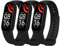 Ainiv 3 Pack Armband Kompatibel mit Xiaomi Mi Band 5 / Xiaomi Mi Band 6/Amazfit Band 5, Weiches Silikon Verstellbare Fitness Ersatzbänder für Xiaomi Mi Band 5 / 6 Armband, Wasserdicht Ersatzband