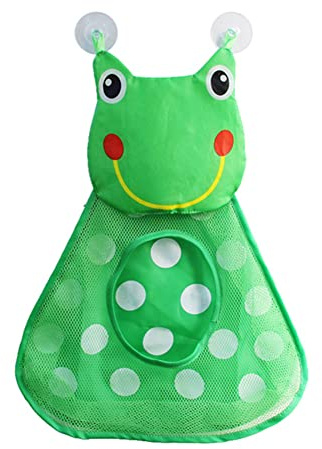 Badespielzeug Aufbewahrung,Bad Spielzeug Organizer,Cartoon Frosch Netz Badewanne Spielzeug Badewannenspielzeug Aufbewahrung,Badenetz für Spielzeug,Badewannen Netz für Spielzeug Kinder Freundlich