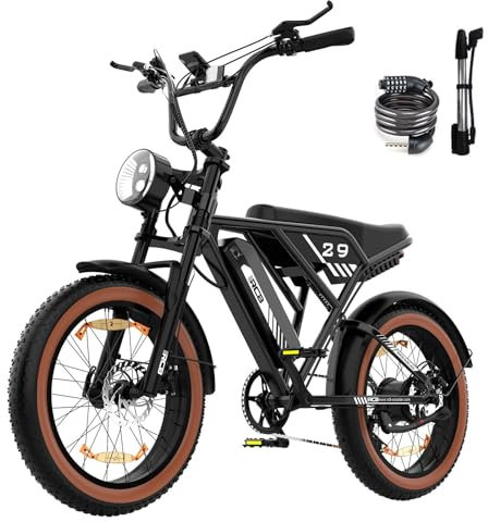 RCB 20'' E Bike, Elektrisches Mountainbike für Erwachsene, Pendel-Elektrofahrrad mit Abnehmbarem 48-V-15-Ah-Akku, Reichweite 35-90 km