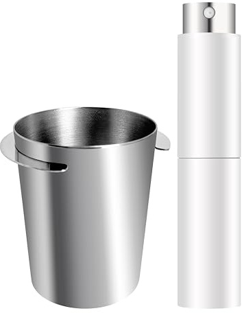 NEOUZA 58 mm doseringskopp för kaffebönor och RDT sprayflaska set kaffepulver matare för kvarn