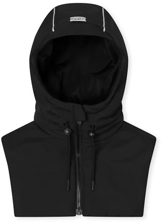 OAK25 Kapuze Einzeln Damen & Herren - Commute Hood - Kapuzenschal mit Reißverschluss - Reflektierende Sturmhaube Wasserdicht - Gefütterte Tragbare Kapuze für Herbst & Winter