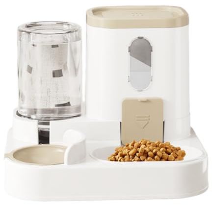 Distributore automatico di cibo e acqua - Stazione di ciotole intelligente per animali, distributore automatico di cibo per cani e gatti | Design igienico e senza BPA, grande