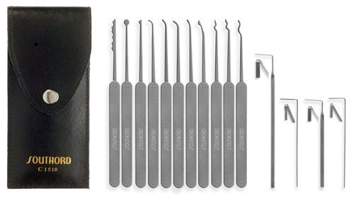 SouthOrd C1510 Kit de crochetage de serrure 15 pièces