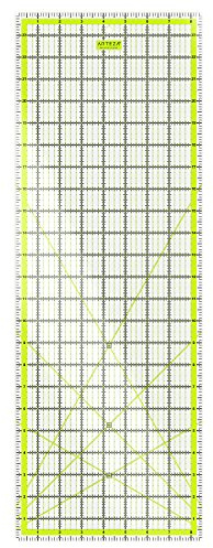 Arteza Règle De Couture En Acrylique Résistant Avec Échelle En Pouces 8,5 X 24 (21,6 X 61 Centimètres) - Lignes De Quadrillage Bicolores Pour Patchwork
