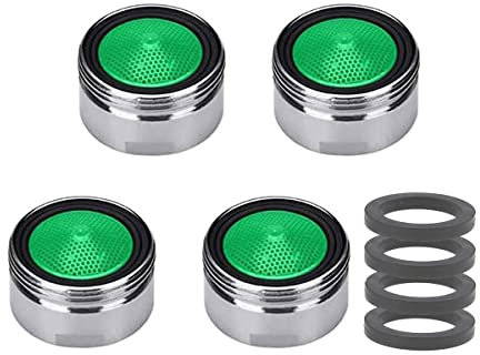 Chedin M18/M18,5/M20/M22/M24/M28 Strahlregler Mischdüse Luftsprudler, 4-teiliges Set Wasserhahn Bubbler, Mischpatrone Armaturensieb, Honeycomb Auslauf des Wasserhahns verchromt (M20)