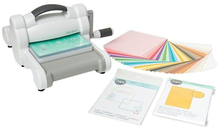 Sizzix Manual Die Cutting & Embossing (6) | Cardmaking, Papercraft, Scrapbooking, Stencilling & More, Big Shot Starter Kit, One Size