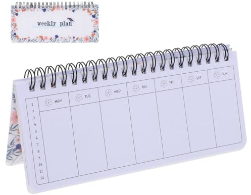 MAGICLULU Weekly Planner Notebook Binder Organizer Student Academic Planner Compact Note Pad for Study Schedule and Notes 7.48X3.15X0.39In