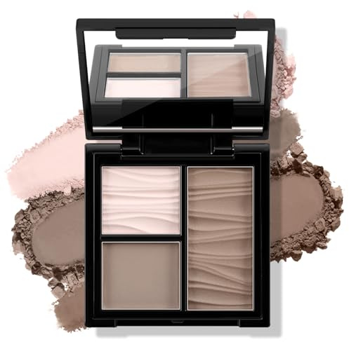 Boobeen Gesicht Bronzer Highlighter Contour Powder Palette, Multi-use Contour Makeup Einfach zu mischen Gesicht Shaping Contouring Matte Bronzer Powder Long Lasting