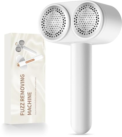 Double-Blade Lint Remover, Large Rechargeable Fabric Shaver, 4 Speeds Adjustable Fabric Shaver, 90° Rotatable Bobble Remover for Clothes, Quickly and Effectively Remove Fluff, Lint, and Bobbles