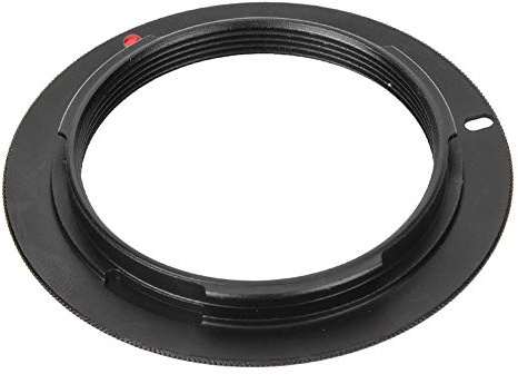 Tbest Adaptateur de la Lentille Connexion Haute Précision M42 à la Caméra PK Interface Lisse en Aluminium Alliage Noir Compatible Filetage PK