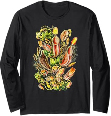 Carnivorous Plant Vintage Botanical Pitcher Plants Long Sleeve T-Shirt