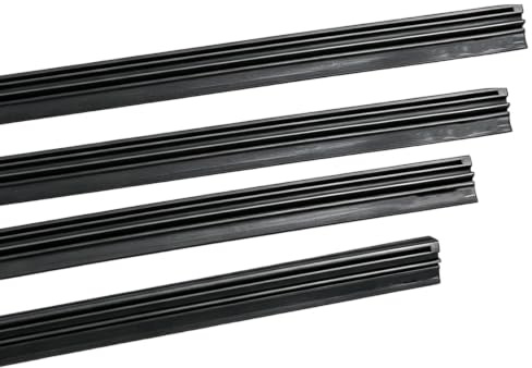 28 Windscreen Wiper Rubber Refills 4 Pcs, Universal Frameless Car Wiper Blades Replacement Strips for Front and Rear Window Wipers, Fit Most Cars, Vans, Trucks and Buses