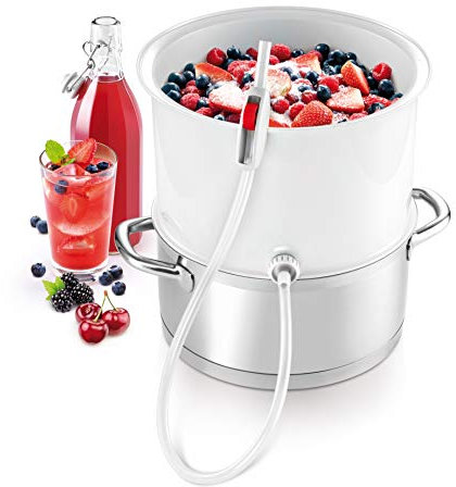 Tescoma 895250 Dampfentsafter Frucht und Gemüse Della Casa, Kunststoff, Weiß, 28.4 x 16.9 x 28 cm