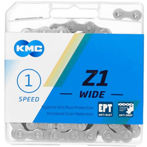 KMC Z1 Wide EPT E-Bike 1-Fach Kette 1/2 x1/8, 128 Glieder, Silber