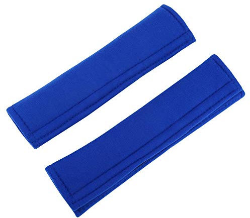 GOTOTOP 2 Stück Autositze Gurtpolster, weicher Komfort Schultergurte Schutzgurt Gurtpolster Schützt Ihren Nacken und Ihre Schulter(Blau)