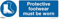 Sealey SS7P1 Protective Footwear Must Be Worn - Mandatory Safety Sign - Rigid Plastic