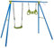 Sandora 40035 3 Funktionen Kinder Schaukel mit Schaukelgestell XNSO36 | Schaukel mit Gestell | Kinderschaukel mit Wippe und Gleiter für den heimischen Garten